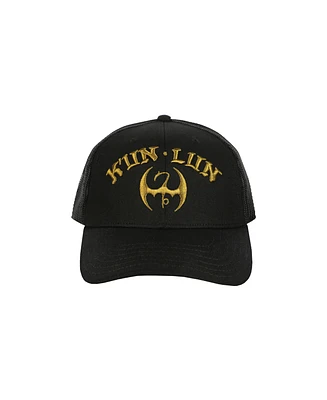 Marvel Men's Iron Fist K'un Lun Adult Black Trucker Hat