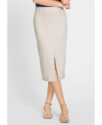 Olsen Women's Midi Stretch Skirt