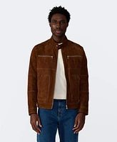 Furniq Uk Men's Suede Motorcycle Jacket, Created for Macy's
