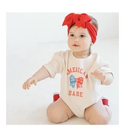Sweet Wink Baby Girls American Babe Short Sleeve Romper