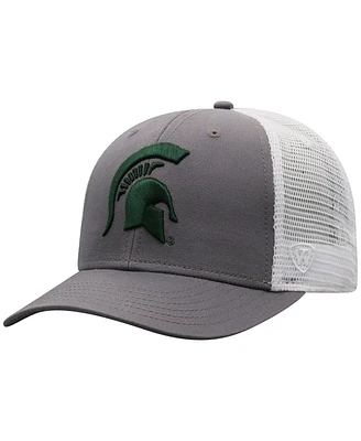 Top of the World Men's Gray Michigan State Spartans Trucker Adjustable Hat