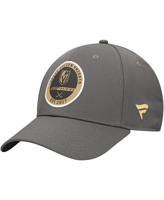 Fanatics Men's Charcoal Vegas Golden Knights Authentic Pro Training Camp Flex Fit Hat