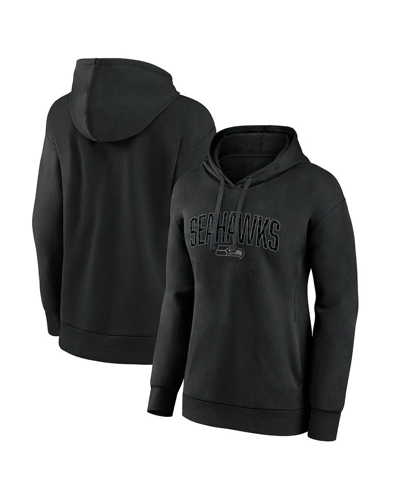 Fanatics Women's Seattle Seahawks Blackout Luxe Arch Pullover Sweatshirt