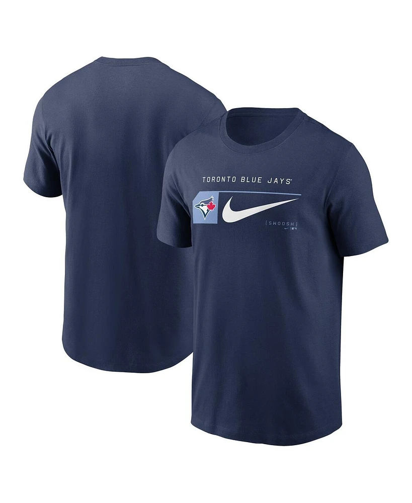 Nike Men's Navy Toronto Blue Jays Team Swoosh Lockup T-Shirt