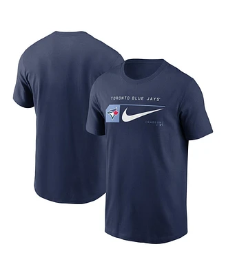 Nike Men's Navy Toronto Blue Jays Team Swoosh Lockup T-Shirt