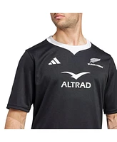 Adidas Men's Black New Zealand Rugby 2024/25 Ferns Home Replica Jersey