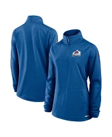 Fanatics Women's Blue Colorado Avalanche Authentic Pro Rink Lightweight Quarter-Zip Pullover Top