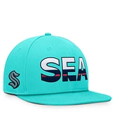 Fanatics Men's Light Blue Seattle Kraken Rink 7 Snapback Hat