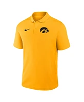 Nike Men's Gold Iowa Hawkeyes Primetime Victory Primary Logo Performance Polo Shirt