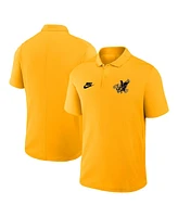 Nike Men's Gold Iowa Hawkeyes Primetime Victory Legacy Vault Logo Performance Polo Shirt