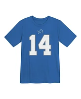 Nike Preschool Amon-Ra St. Brown Blue Detroit Lions Player Name Number T-Shirt
