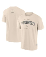 Fanatics Men's Cream Minnesota Vikings Elements Weathered Tonal Future Ground T-Shirt
