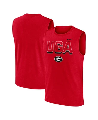 Nike Men's Red Georgia Bulldogs Primetime Tricode Legend Performance Tank Top