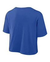 Nike Women's Royal Kentucky Wildcats Power Pursuit Athletic Prep Arch Performance Cropped T-Shirt
