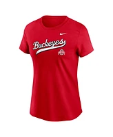 Nike Women's Scarlet Ohio State Buckeyes Local Script T-Shirt