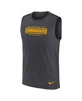Nike Men's Charcoal Washington Commanders Primetime Legend Performance Muscle Tank Top