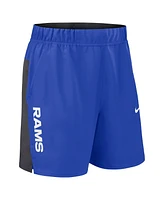 Nike Men's Royal Los Angeles Rams Woven Victory Performance Shorts