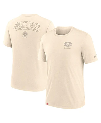 Nike Men's Cream San Francisco 49ers Glory Tri-Blend T-Shirt