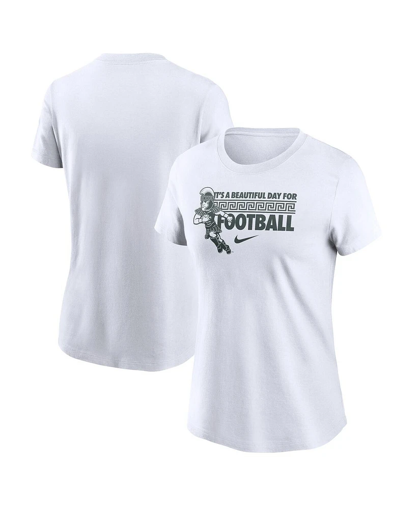Nike Women's White Michigan State Spartans Fan T-Shirt