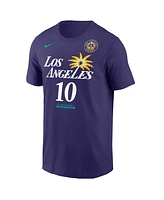 Nike Men's Kelsey Plum Purple Los Angeles Sparks Explorer Edition Name Number T-Shirt