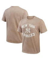 Fanatics Men's Tan New York Yankees Sun Faded T-Shirt