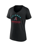 Logo Athletic Women's Black Arizona Diamondbacks Unrivaled V-Neck T-Shirt