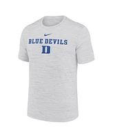 Nike Men's Ash Duke Blue Devils 2025 Sideline Velocity Performance T-Shirt