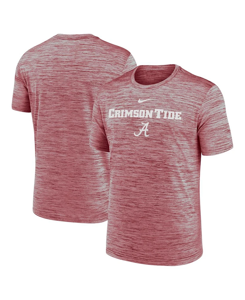 Nike Men's Crimson Alabama Tide 2025 Sideline Velocity Performance T-Shirt