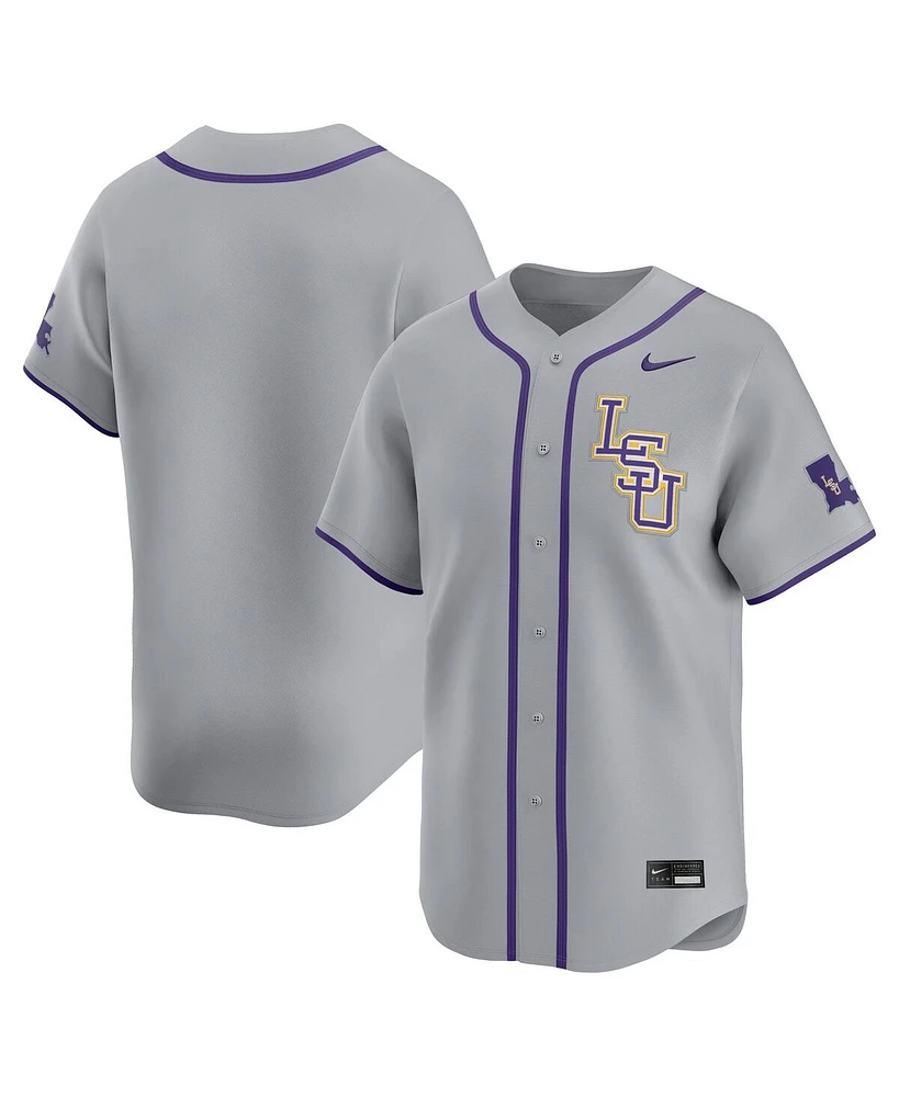 Nike Men's Gray Lsu Tigers Limited Road Wordmark Jersey