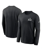 Nike Men's Black Minnesota Vikings Sideline Performance Long Sleeve T-Shirt