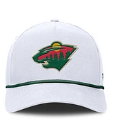 Fanatics Men's White Minnesota Wild Rope A-Frame Adjustable Hat