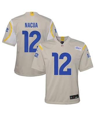 Nike Big Boys and Girls Puka Nacua Bone Los Angeles Rams Game Player Jersey