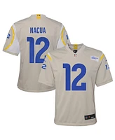 Nike Big Boys and Girls Puka Nacua Bone Los Angeles Rams Game Player Jersey