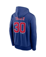 Nike Men's Kyle Tucker Blue Chicago Cubs Player Name Number Pullover Hoodie