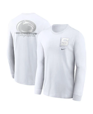 Nike Men's White Penn State Nittany Lions 2025 Out Long Sleeve T-Shirt