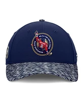 Fanatics Men's Alexander Ovechkin Navy/Heather Navy Washington Capitals Nhl All-Time Leading Goal Scorer Locker Room Adjustable Hat