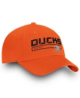 Fanatics Men's Orange Anaheim Ducks Authentic Pro Rinkside Fundamental Adjustable Hat
