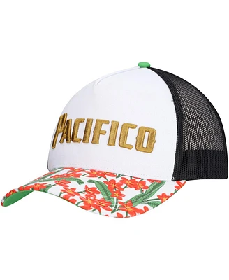 Lids Men's White Pacifico A-Frame Floral Trucker Adjustable Hat
