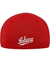 Top of the World Men's White/Crimson Indiana Hoosiers One-Fit Two-Tone Flex Hat