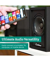 Electrohome Huntley Powered Bookshelf Speakers with Built-in Amplifier and 3" Drivers for Turntable, Tv, Pc Wireless Music Streaming featurin