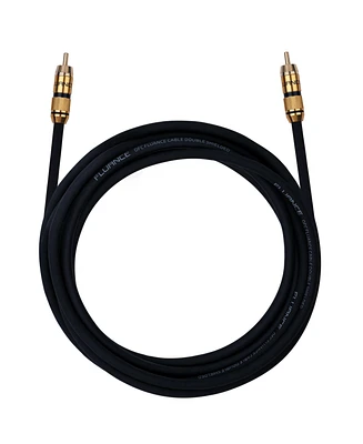 Fluance Premium Grade Subwoofer Cable with Gold-Plated Rca Connectors, High-performance Ofc cable with durable rubber insulator for Subwoofer, Home Th