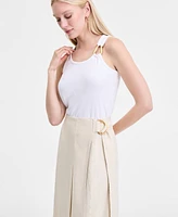 I.n.c. International Concepts Women's Linen-Blend Maxi Skirt, Exclusively at Macy's