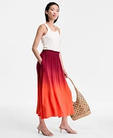 I.n.c. International Concepts Women's Dip-Dyed Midi Skirt, Exclusively at Macy's