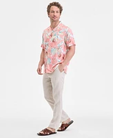 Club Room Men's Elevated Kurt Regular-Fit Floral Button-Down Camp Shirt, Exclusively at Macy's
