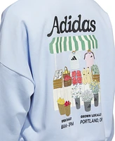 adidas Women's Farmers Market Graphic Relaxed Sweatshirt