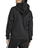 adidas Women's 3-Stripe Logo Zip Hooded Track Jacket