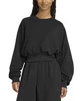 adidas Women's Soft Lux Relaxed Crewneck Sweatshirt
