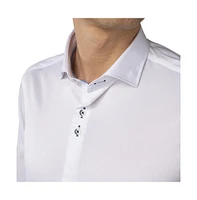 Luchiano Visconti Men's Solid White Shirt