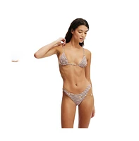 Cotton On Women's Micro Slider Triangle Bikini Top