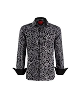 Elie Balleh Big Boys Slim Fit Swirl Print Button-Down Shirt